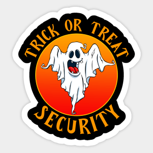 Halloween Security for Trick or Treat party Sticker